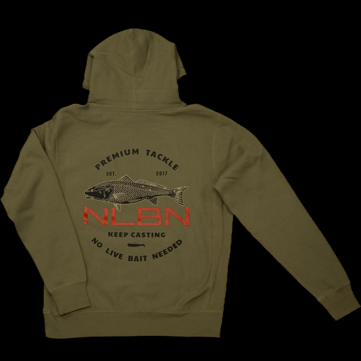 Hoodies - Olive - NLBN x Redfish