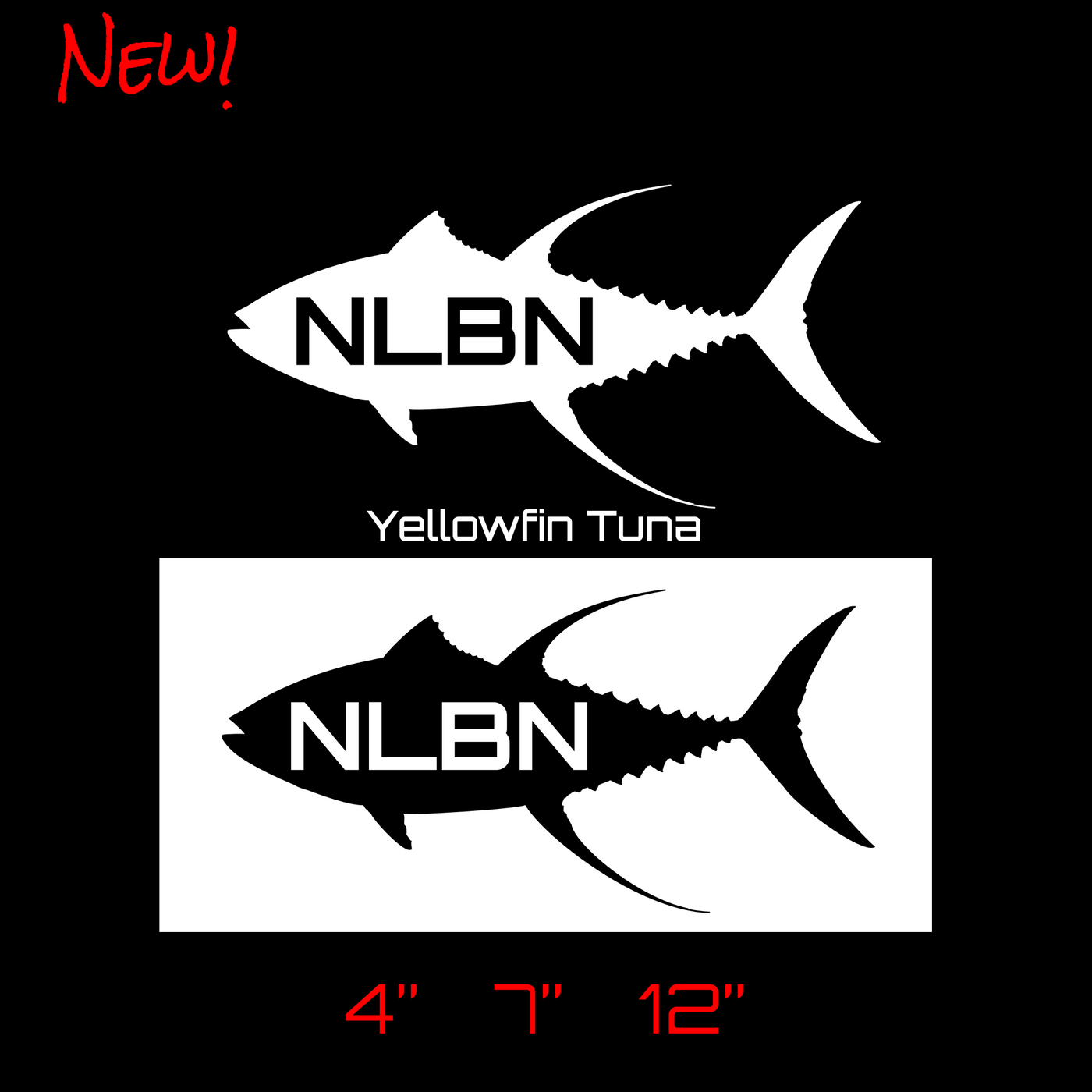 NLBN Yellowfin Tuna Decals